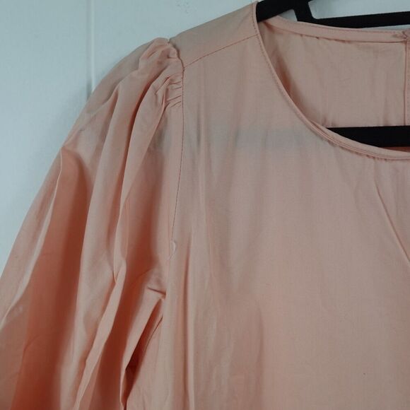 Charlie Holiday Womens Tiered Peach Maxi Dress Size 6 - Picture 2 of 8